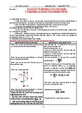 Giáo án Tự chọn Vật lý Lớp 11